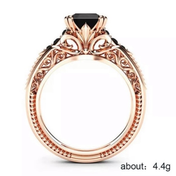 NEW Black Sapphire Rose Gold Filled - Picture 5 of 5